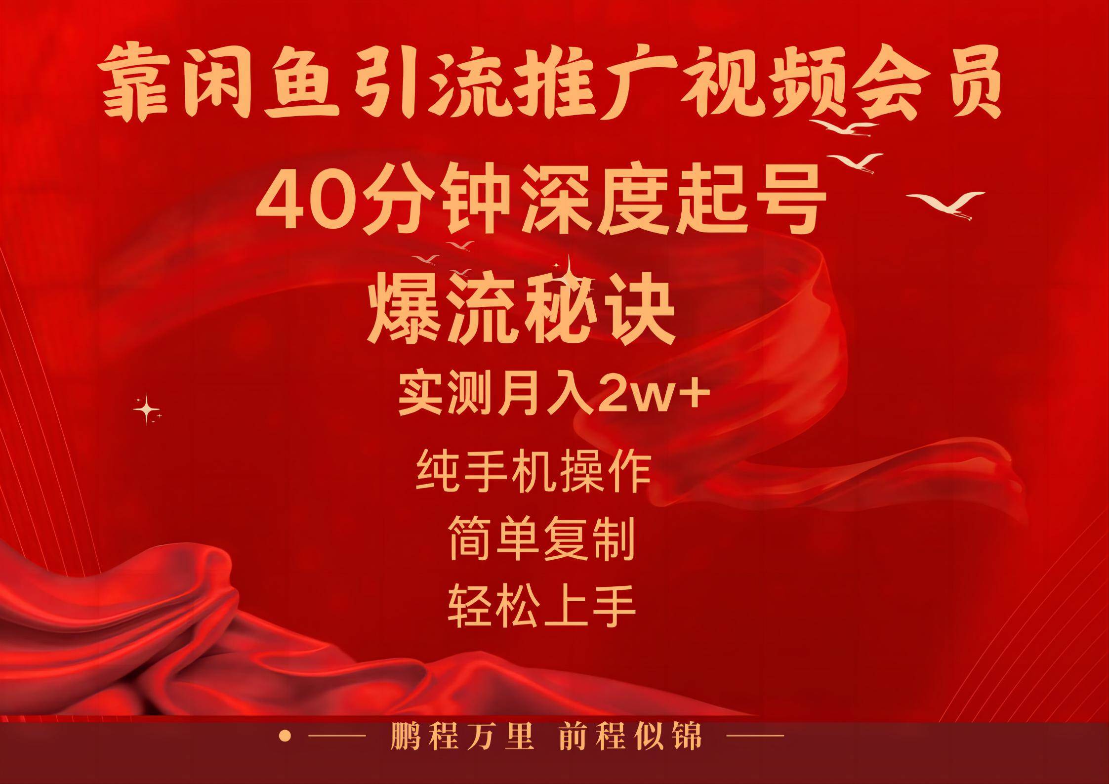 闲鱼暴力引流推广视频会员，能做到日入2W+，操作简单-魅影网创