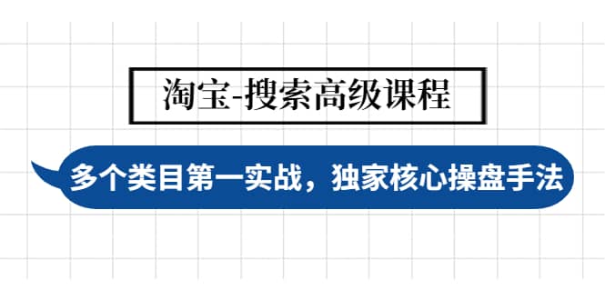 淘宝-搜索高级课程：多个类目第一实战，独家核心操盘手法-魅影网创