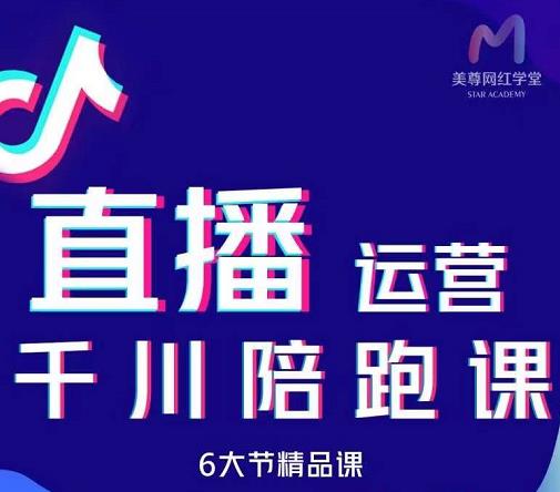 美尊-抖音直播运营千川系统课：直播​运营规划、起号、主播培养、千川投放等-魅影网创