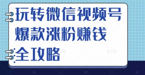 玩转微信视频号爆款涨粉赚钱全攻略，让你快速抓住流量风口，收获红利财富-魅影网创