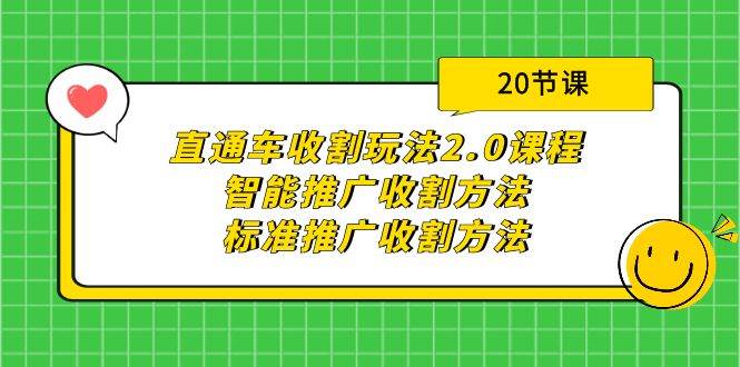 直通车收割玩法2.0课程：智能推广收割方法+标准推广收割方法（20节课）-魅影网创