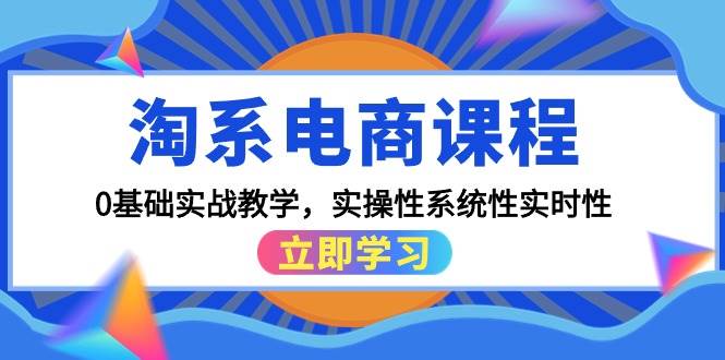 淘系电商课程，0基础实战教学，实操性系统性实时性（15节课）-魅影网创